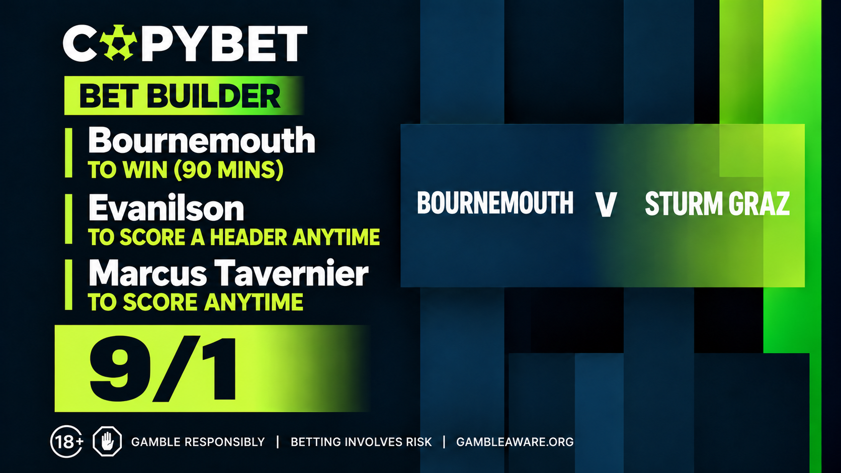 Bournemouth vs Sturm Graz Bet builder